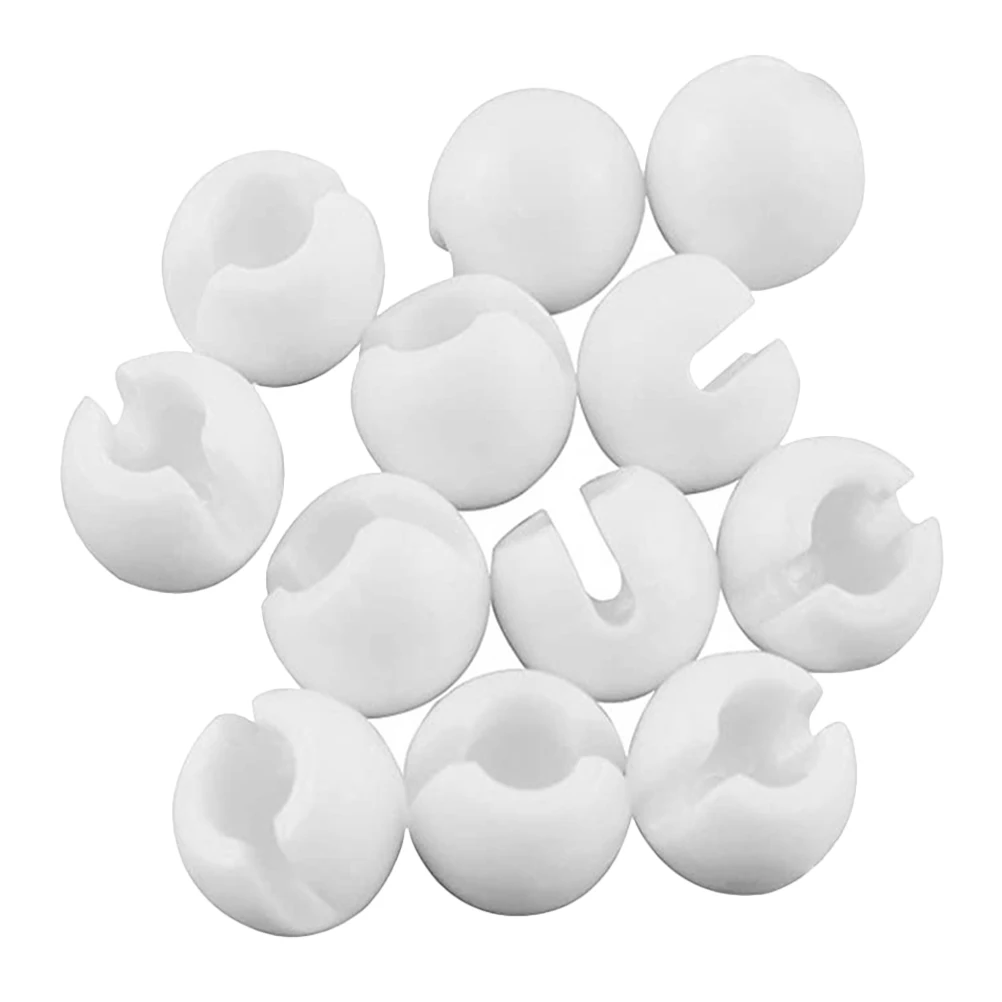 12 قطعة الظل الأسطوانة سلسلة من الخرز سدادات البلاستيك الشفاف تجعيد توقف نافذة سلسلة الموضعين استبدال الملحقات للرأسي