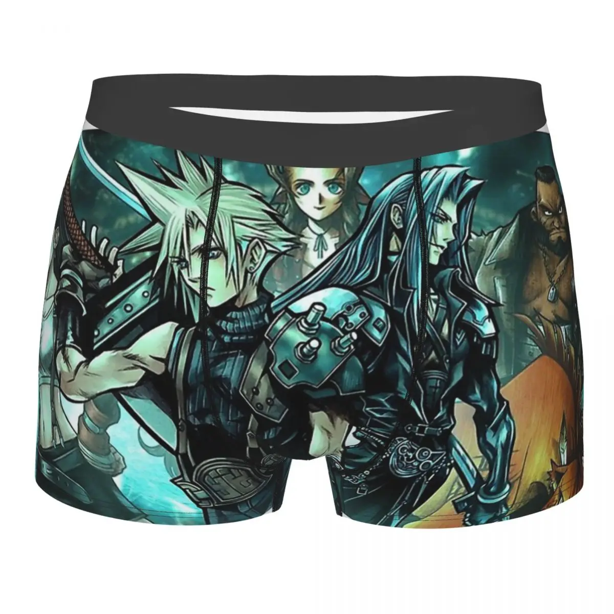 

FFVII Cloud Friends Final Fantasy FF Game Underpants Cotton Panties Man Underwear Print Shorts Boxer Briefs