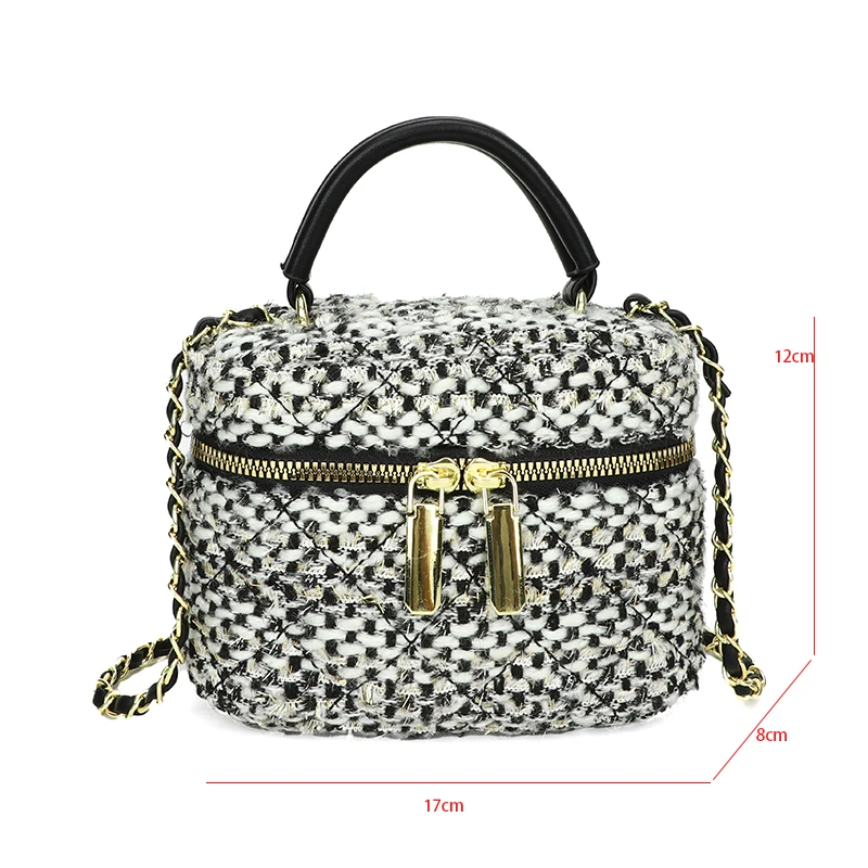 2023 Winter Women Bags Woolen Brand Luxury Handbags Women Bags Designer Crossbody Bag Women Shoulder Bag Purse Clutch Sac A Main