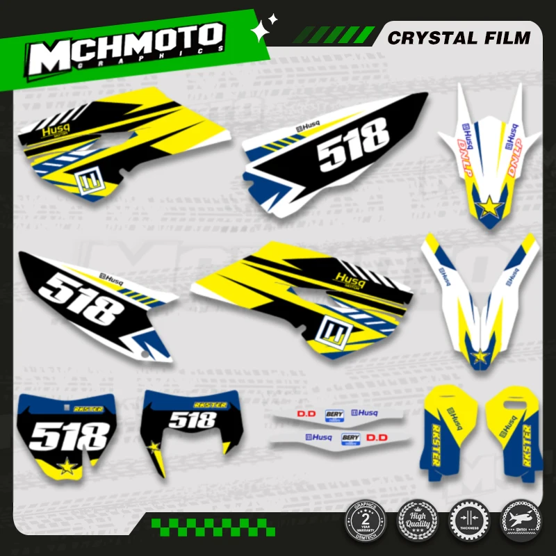 

MCHMFG Custom Graphic Decal Stickers Kits For Husqvarna TE FE TE250 TE300 2014 2015 2016 TC FC TX 2014 2015