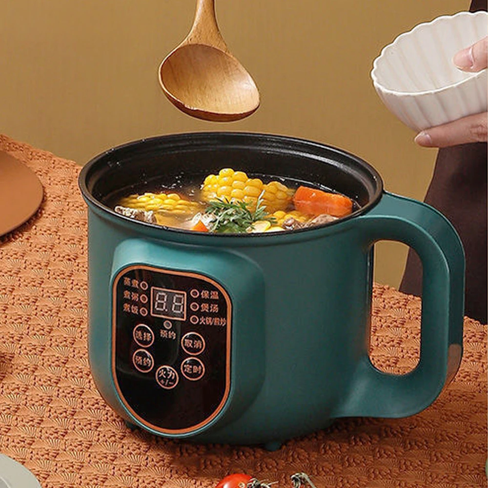 Cooking Pot EU Plug Electric Hot Pot Cooker Multicooker Hotpot Stew Heating Eggs Soup Pan Noodles Steamer Rice Cookers