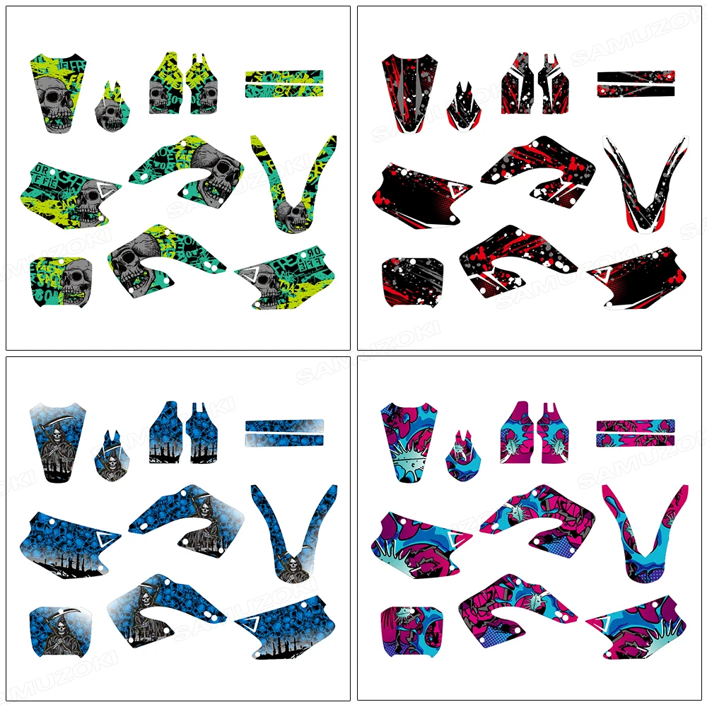 

Комплект графических наклеек и декоративных стикеров для мотоциклов Honda CR125 CR250 2000-2001 годов выпуска