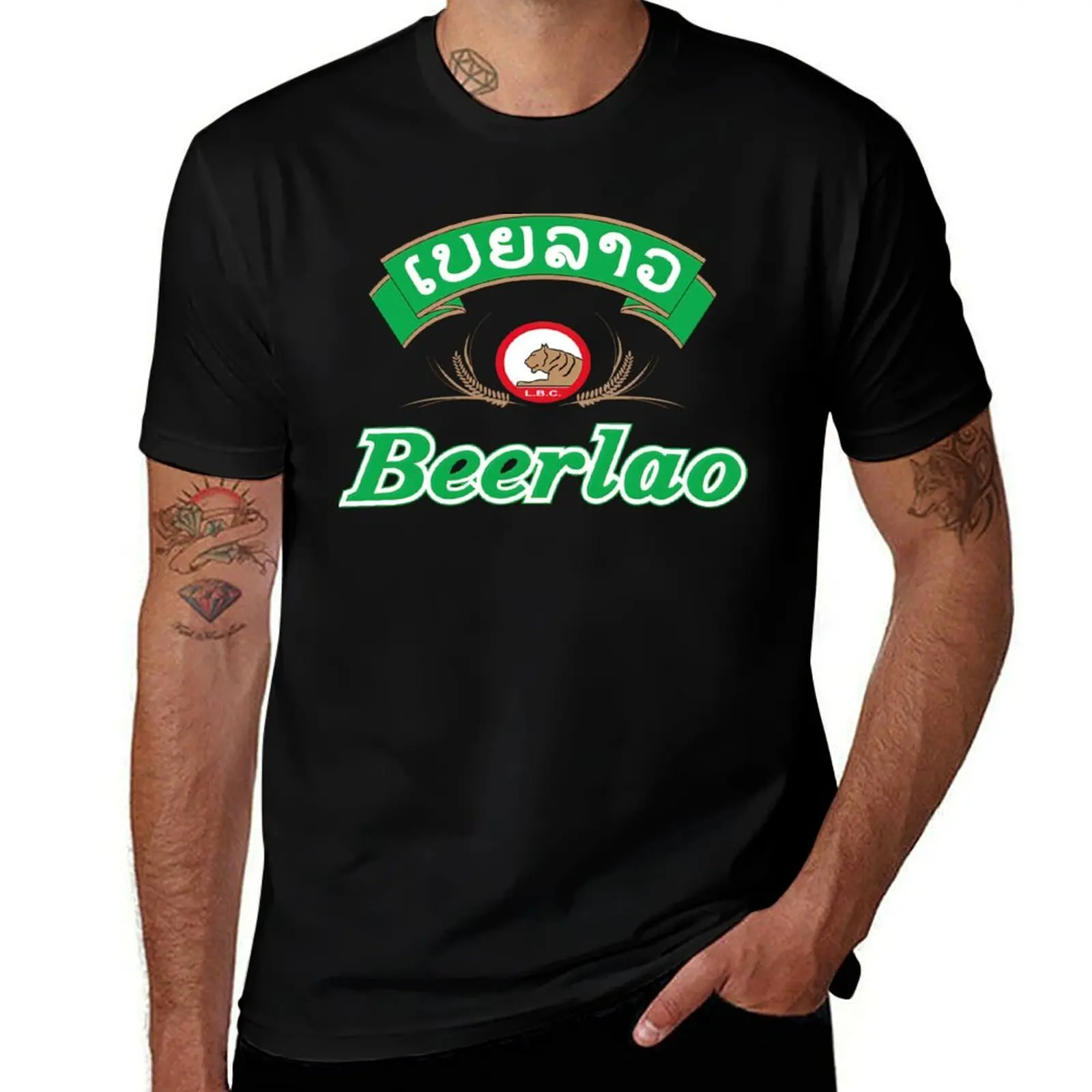 Beer Laos T-Shirt Plus Size Non-Shrink T-Shirt