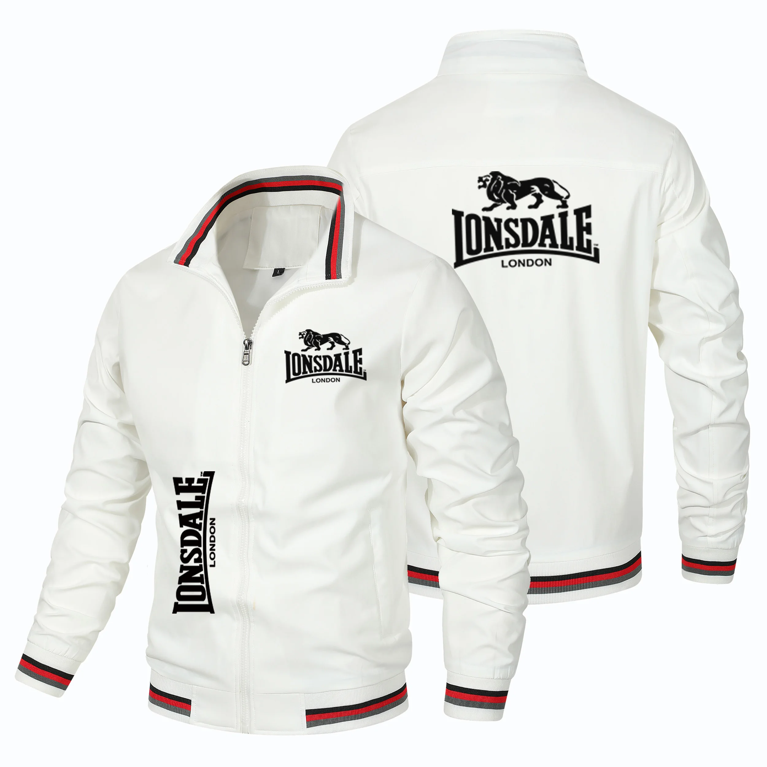 2026 New Retro Style LONSDALE Motorcycle Racing Jacket Windbreaker Outdoor Sports Bicycle Jacket Men's outerwear
