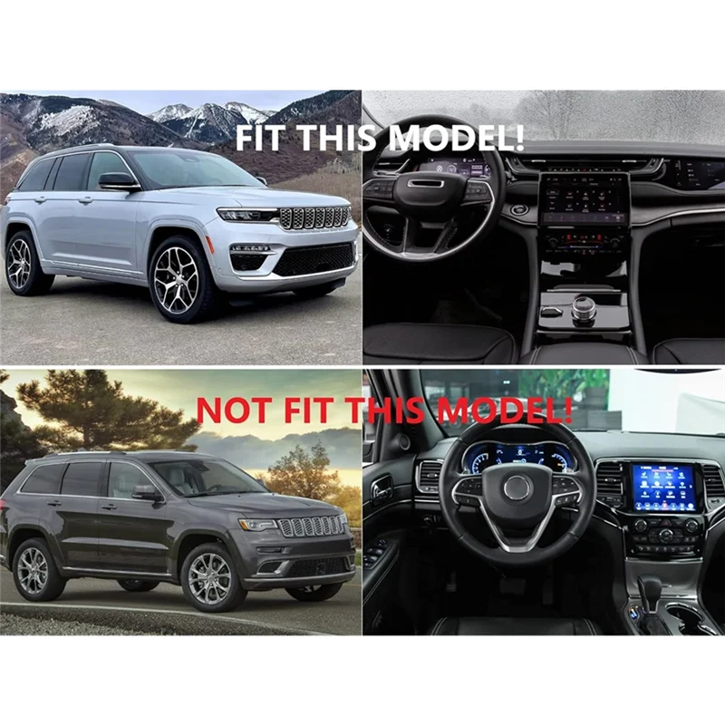 

Front Grill Mesh Inserts Grille Kit For Jeep Grand Cherokee 2022 Grand Cherokee L 2021-2022 Accessories ABS Carbon Fiber