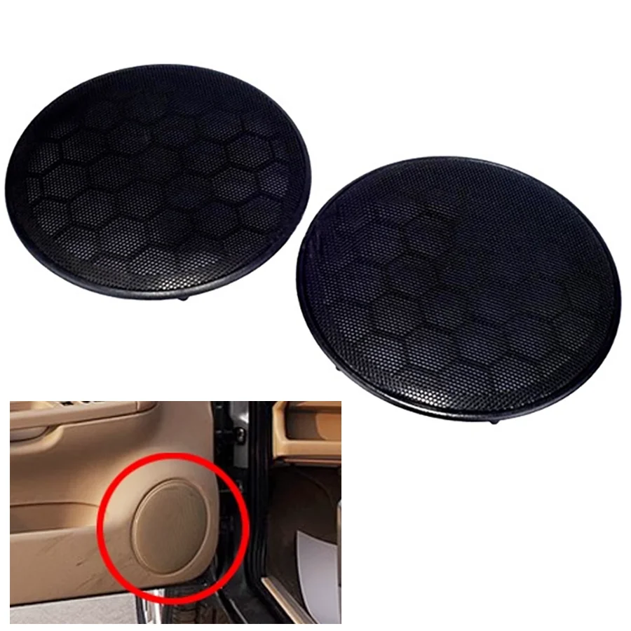 Wooeight 2 piezas cubierta de parrilla de altavoz de puerta delantera 3B 0868149 Ajuste para reemplazo de asiento VOLKSWAGEN VW Passat B5 Jetta MK4 Golf GTI