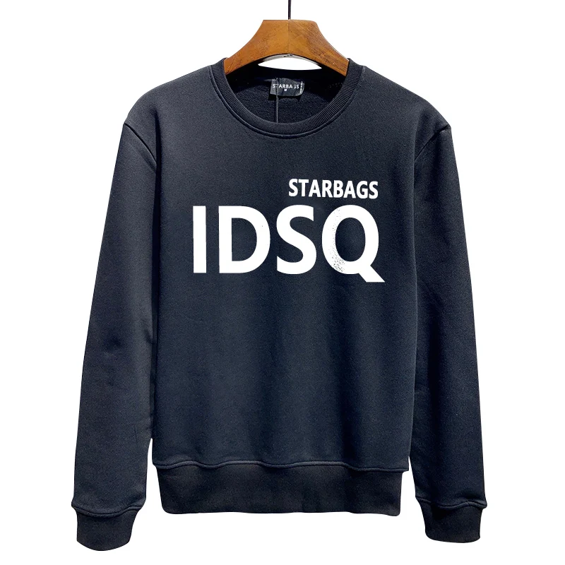 starbags dsq Men\'s hoodie cotton high quality fashion simple printed crew neck pullover top long sleeve trend casul men pants