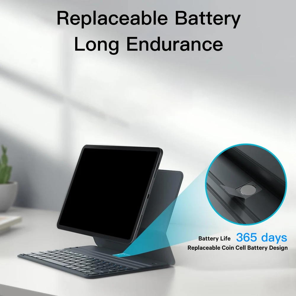 حافظة iPad 2025 مع لوحة مفاتيح سحرية بلوتوث لجهاز iPad A16 حافظة 10th 9 8th Gen Air 4 5 Pro 11 12.9 حامل لوحي لوحة المفاتيح اللاسلكية