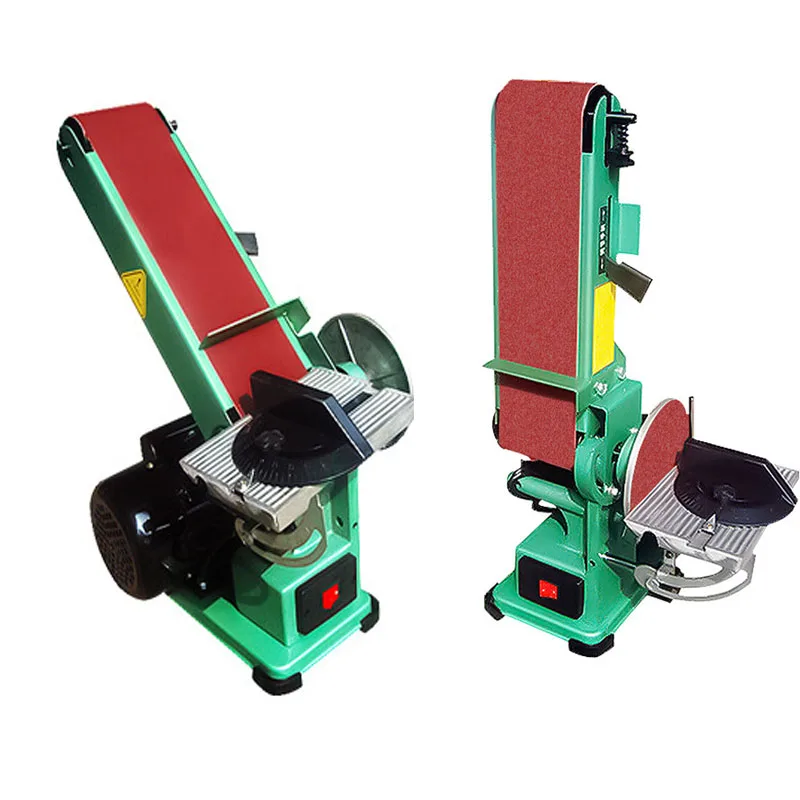 Abrasive Belt Machine Emery Disc Sanding Belt Machine 350W Belt Sander Small Polishing Machine Grinder