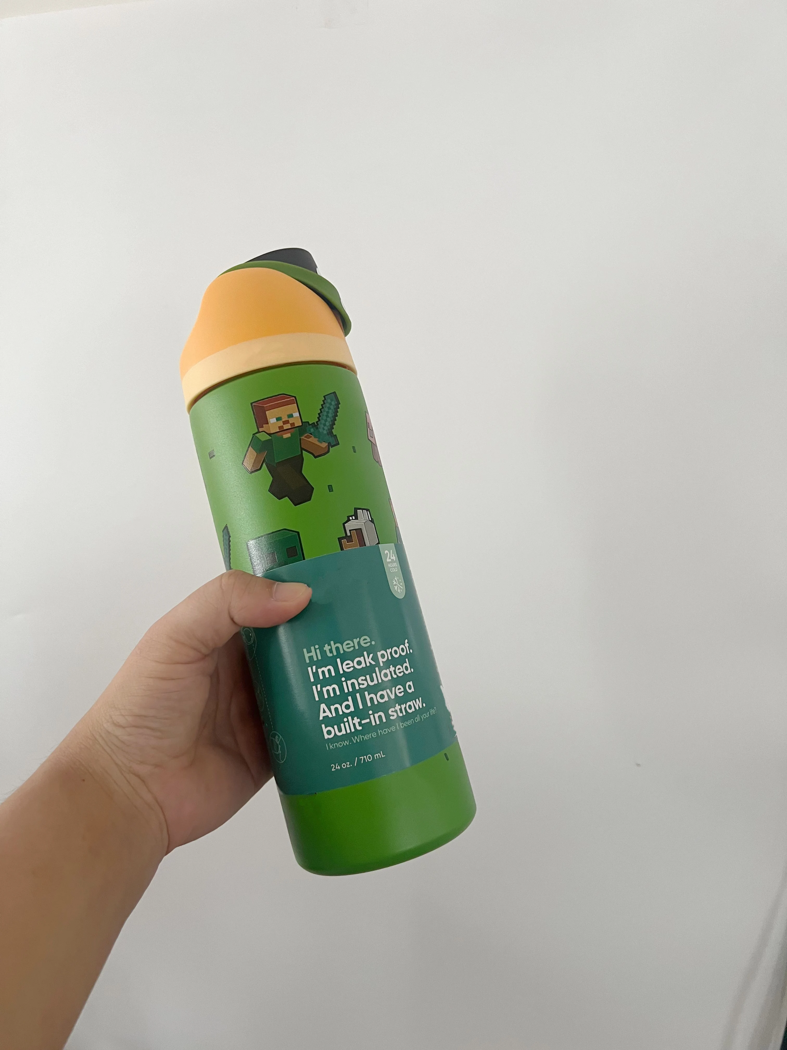 O ---Wa24Oz كوب ترمس من الفولاذ المقاوم للصدأ زجاجة مياه باردة كوب بقشة أحدث زجاجة مياه زجاجة مياه رياضية فنجان قهوة
