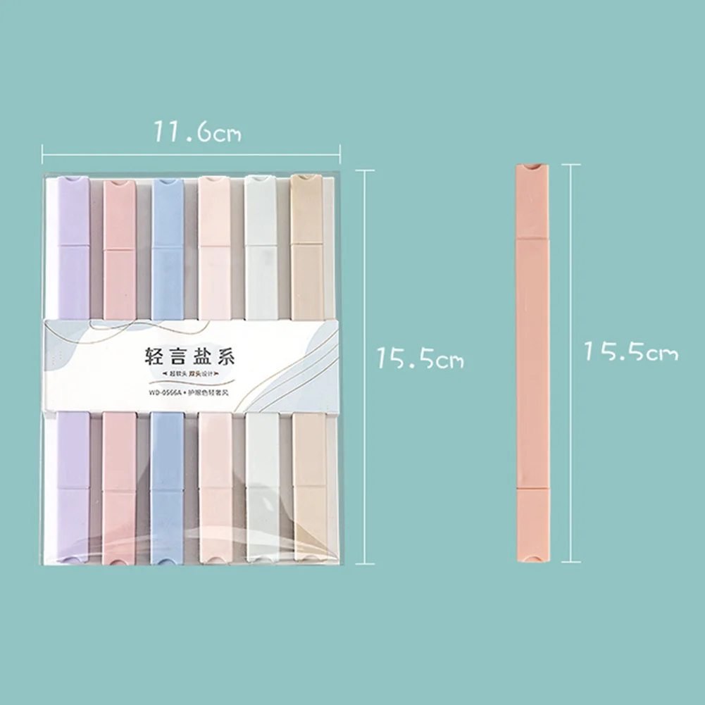 مزدوجة من جانب هايلايتر نصائح مزدوجة يكتب واضح بسلاسة علامة لطلاء ألبوم الصور