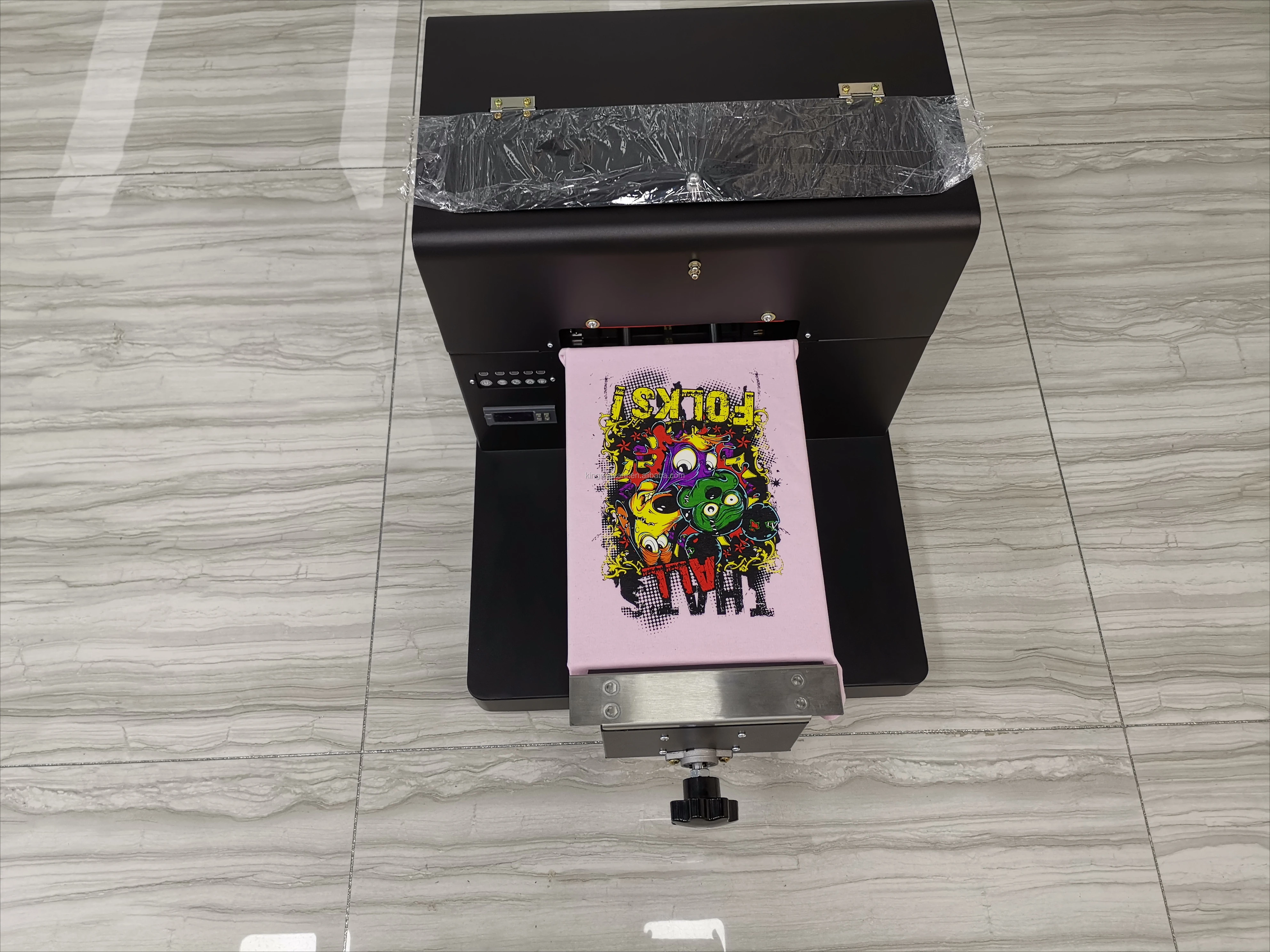 New arrival popular wholesale price  automatic A4  DTG 6colors flatbed custom t-shirt printer automatic t-shirt printing machine