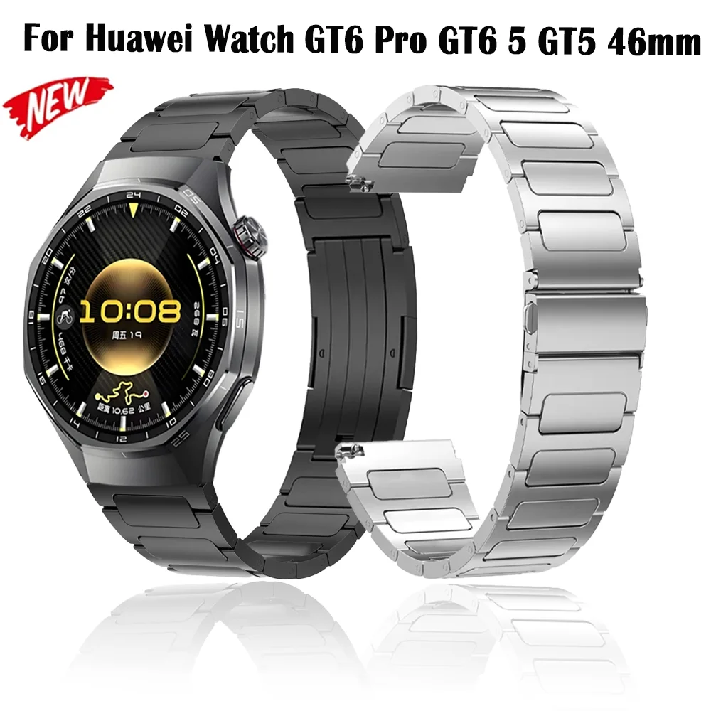 22mm Titanium Strap for Huawei Watch GT6 Pro GT6 5 GT5 GT4-3-2 46mm Comfortable Bracelet Wristband Amazfit Balance 2 BIP 6 Band