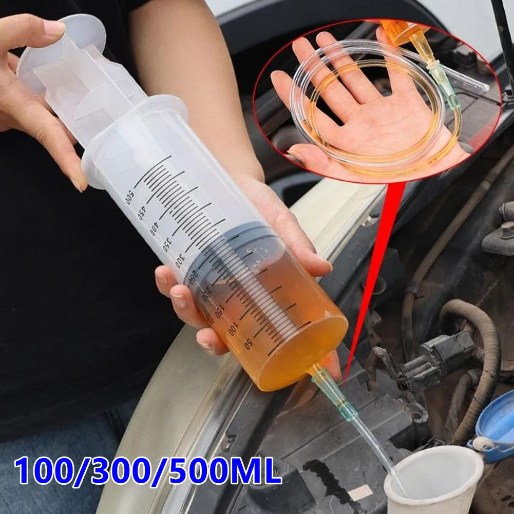 

100/300/550 мл автомобильный шприц масляный насос пластиковый шприц с большой промышленной масляной трубкой игольчатый многофункциональный насос