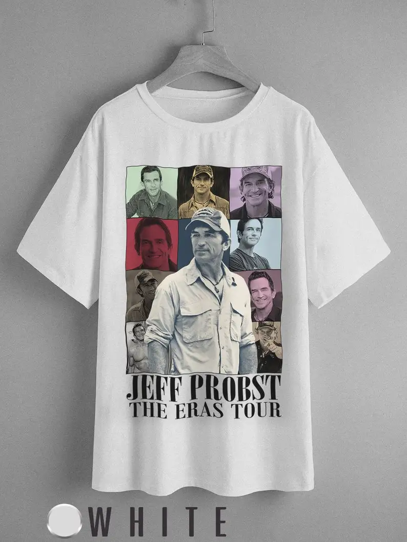 

Jeff Probst The Eras T Shirt, Retro design Shirt, 90s, Unisex Shirt, Gift for friends JP67