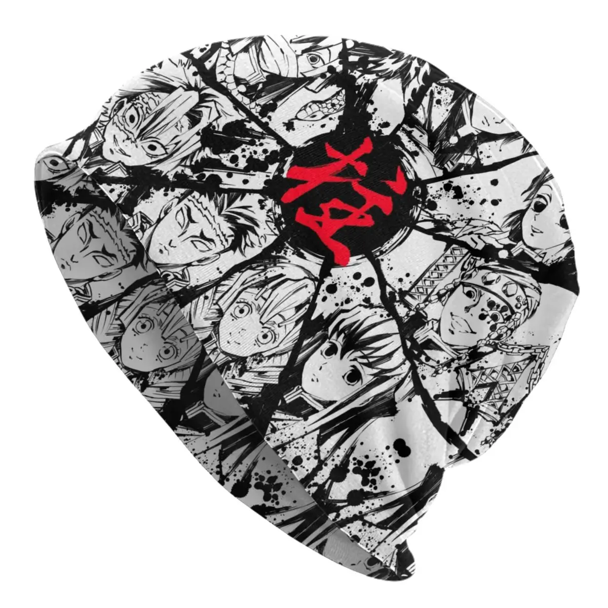 

Custom Manga Demon Slayer Beanie Cap Unisex Bonnet Homme Knit Hats Cool Outdoor Ski Kimetsu No Yaiba Skullies Beanies Hats