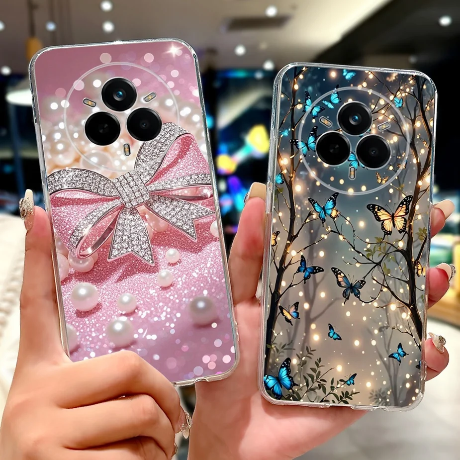 For Realme 14 Pro Plus Case RMX5051 Cute Cat Lucky Koi Painted Cover Soft Slim Phone Case For Realme 14 Pro Realme14 Pro+ Fundas