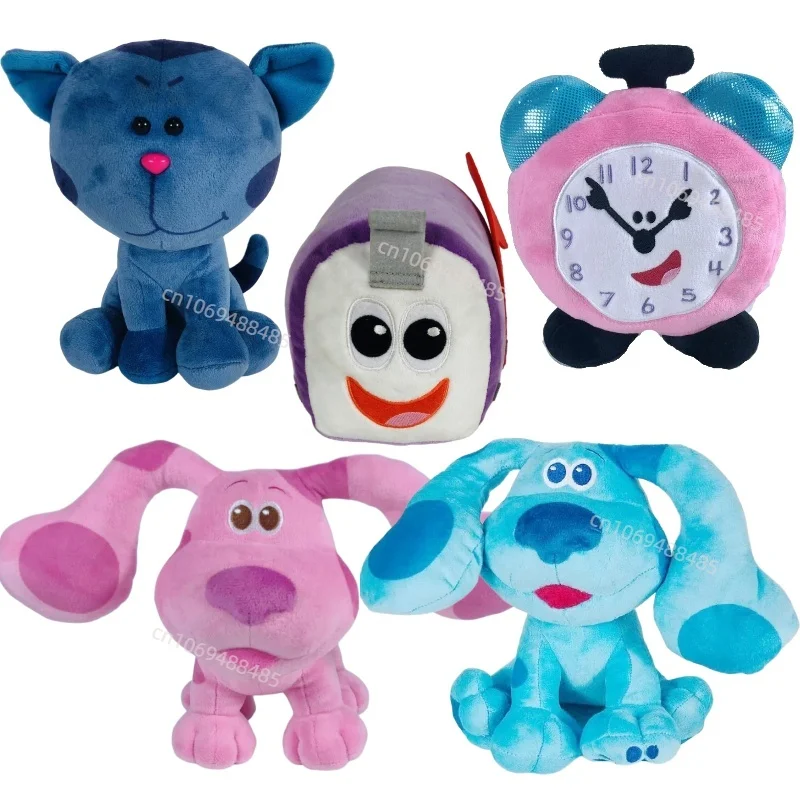 Nouvelle Peluche Anime Blue's Clues And You, Pendentif Chien Bleu Mignon de 15 cm, Boîte aux Lettres Tickety Tock Amusante, Cadeau de Collection