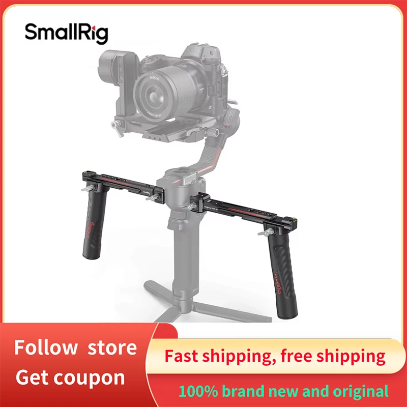 SmallRig Adjustable Handle Dual Handgrip for RS 2 /RSC 2 / RS 3 / RS 3 Pro Gimbal Handheld Stabilizer Monitor Mount