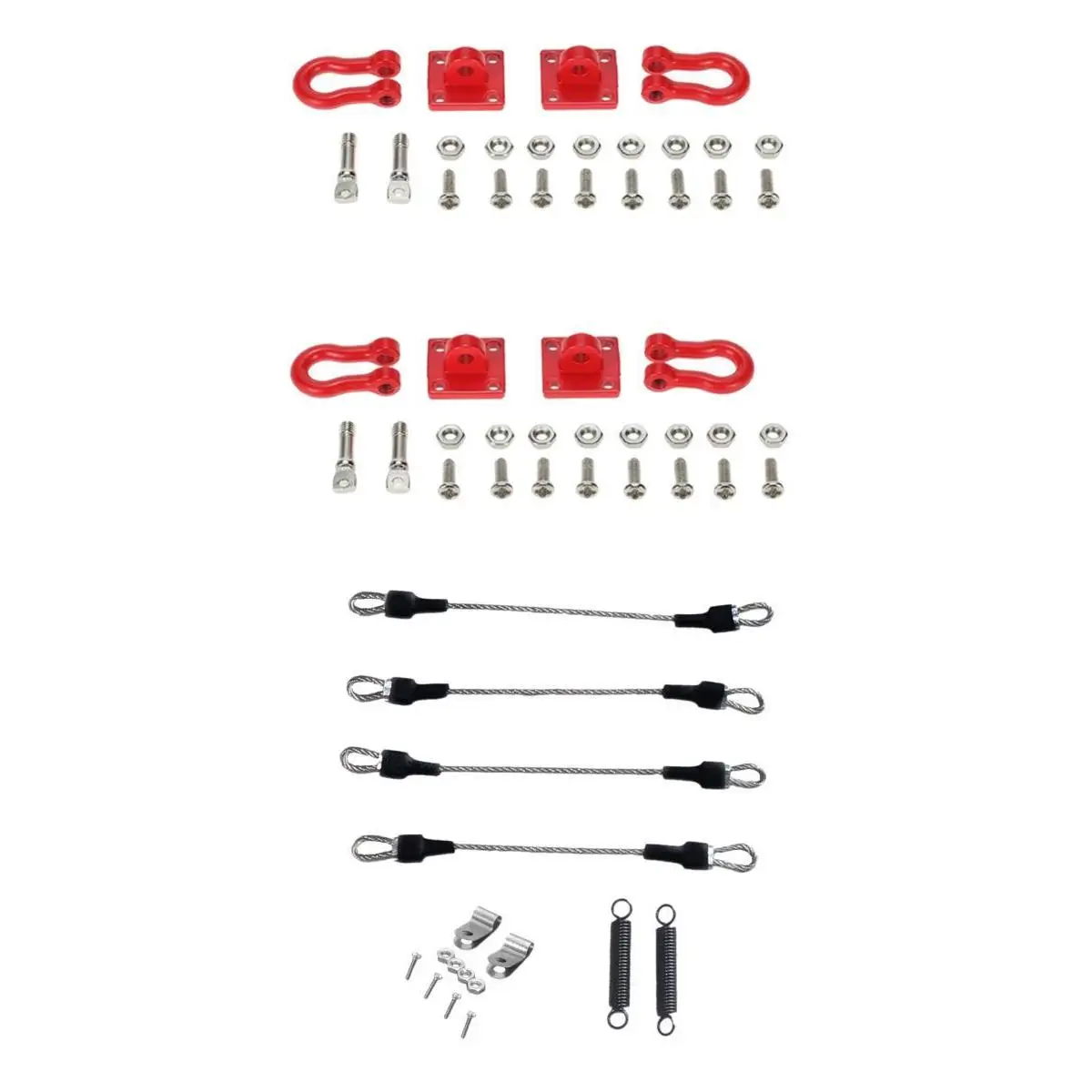 

Радиоуправляемые автомобили, стальной веревка и железный фаркоп, комплект для обновления для 1, 10, рок-гусеничных машин, аксессуары для самостоятельного изготовления, детали грузовиков