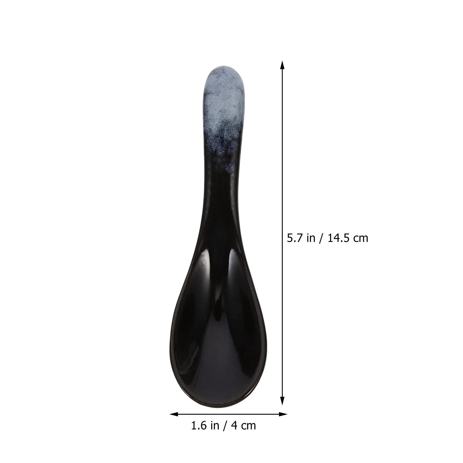 

4Pcs Ceramic Spoon Small Marble Pattern Smooth Surface Safe Food Spoon for Home Kitchen Dining Soup Spoons