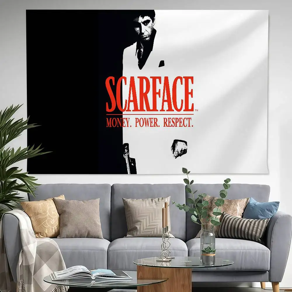 

Hot Movie S-Scarface 150x200cm 60x90cm Flag Decoration Outdoor Picnic Party Home Camping Party Art Hanging Banner