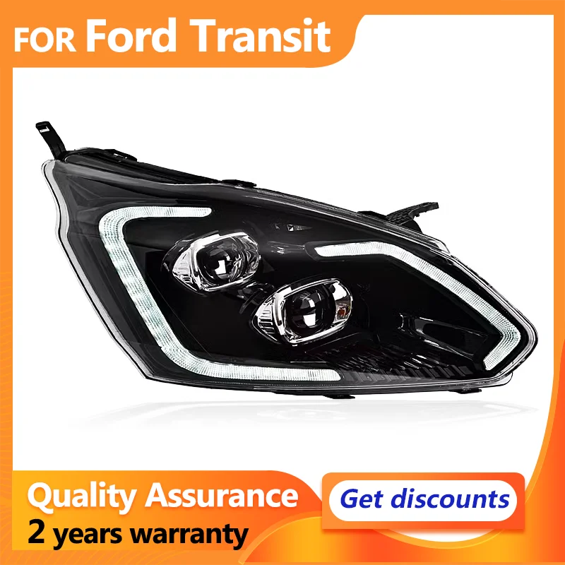 For Ford Tourneo Custom Transit full LED headlights 2016-2022 LED Dynamic turn signal Upgrade Bicofal Lens Headlights Assembly