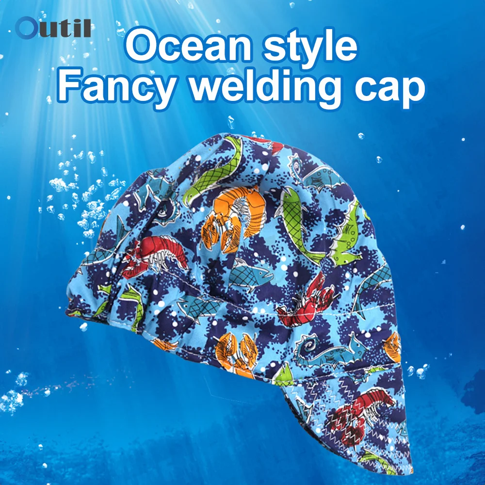 Elastic Welding Hat Welder Work Cap Flame Resistant Anti-scalding Protection Hoods Head Protective Cover Welders Protective Cap