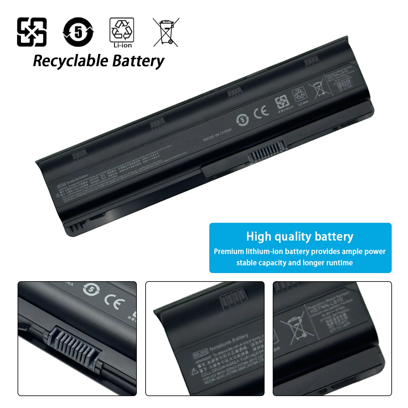 New MU06 Laptop Battery for HP Pavilion G4 G6 G7 CQ42 CQ32 G42 CQ43 G32 DV6 DM4 G72 593562-001 HSTNN-DB0Y/UB0Y/IB0Y TPN-I105