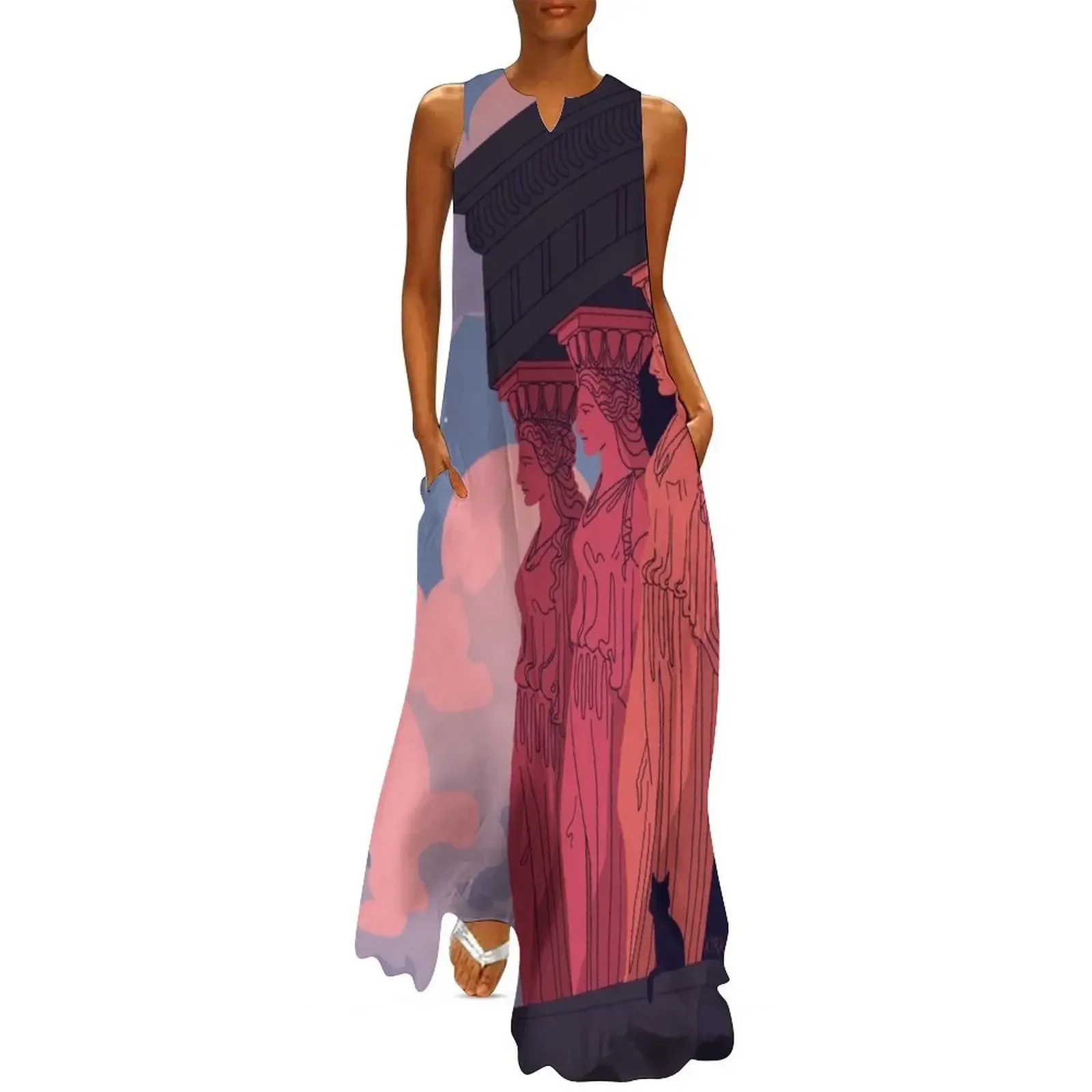 

Caryatids at Dusk Long Dress women evening dress wedding guest dress 2025 Women's summer dresses party night
