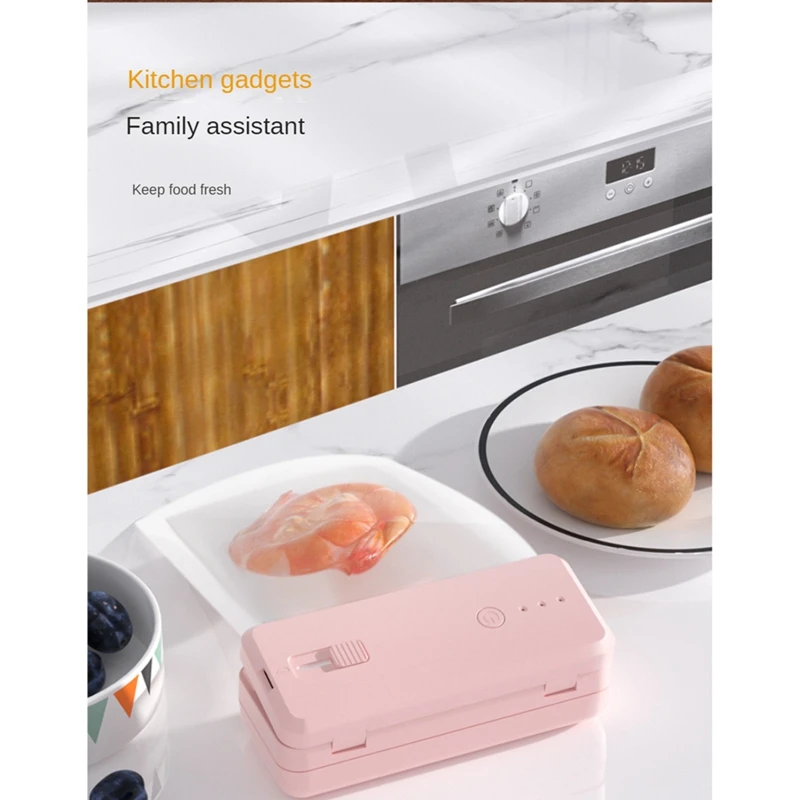 Mini termosigillatrice portatile Mini sigillatrice per sacchetti Termosigillatrice portatile per sacchetti di chip Sacchetti di plastica Conservazione degli alimenti, Nero durevole