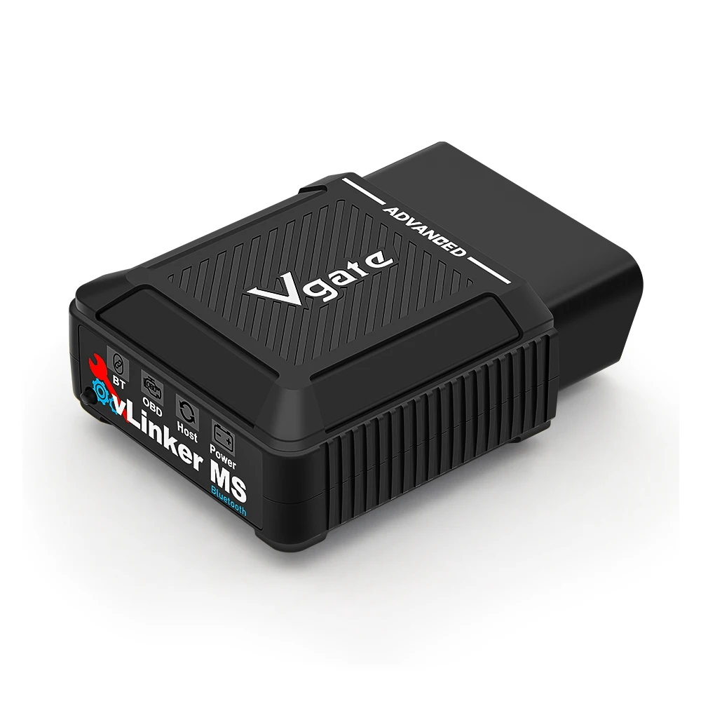 Vgate VLinker MS Bluetooth OBD2-Scanner für Fahrzeuge, kompatibel mit 12V oder 24V, unterstützt HS-CAN, MS-CAN, SW-CAN, CH-CAN, LS-CAN Scanner – Detail 4