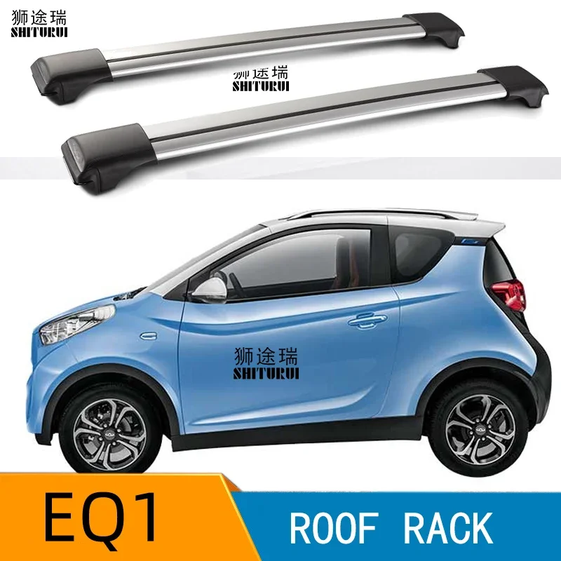 

2Pcs Roof bars For Chery eQ1 Aluminum Alloy Side Bars Cross Rails Roof Rack Luggage CUV SUV LED