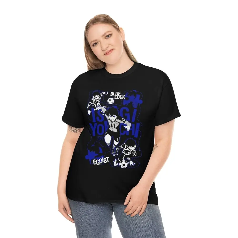 Blue Lock Isagi Yoichi Neues T-Shirt Anime, Fußball, Japan, Otaku, Haikyuu