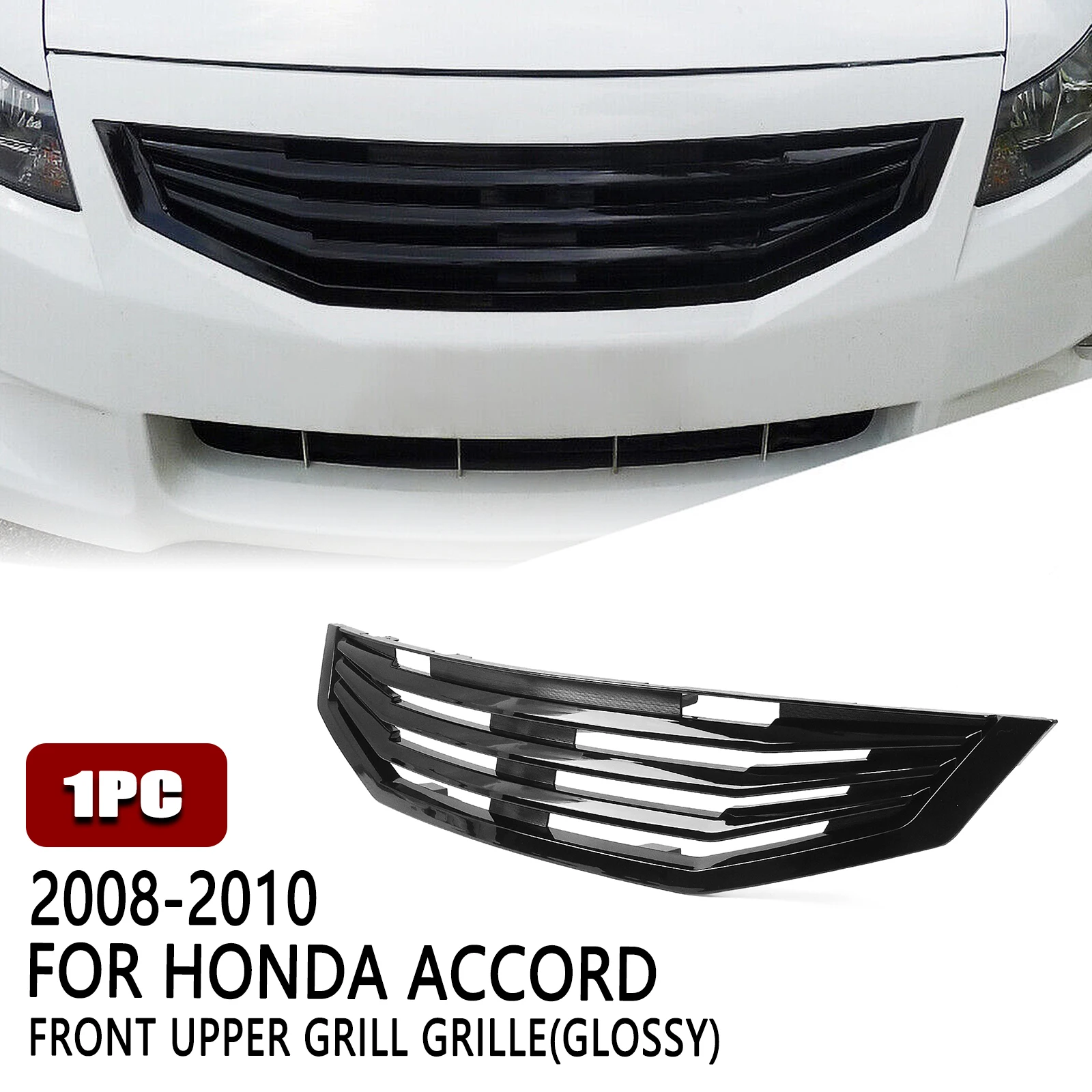 

Front Bumper Upper Grille Mesh Grill For Honda Accord 2 Door Coupe 2008-2010