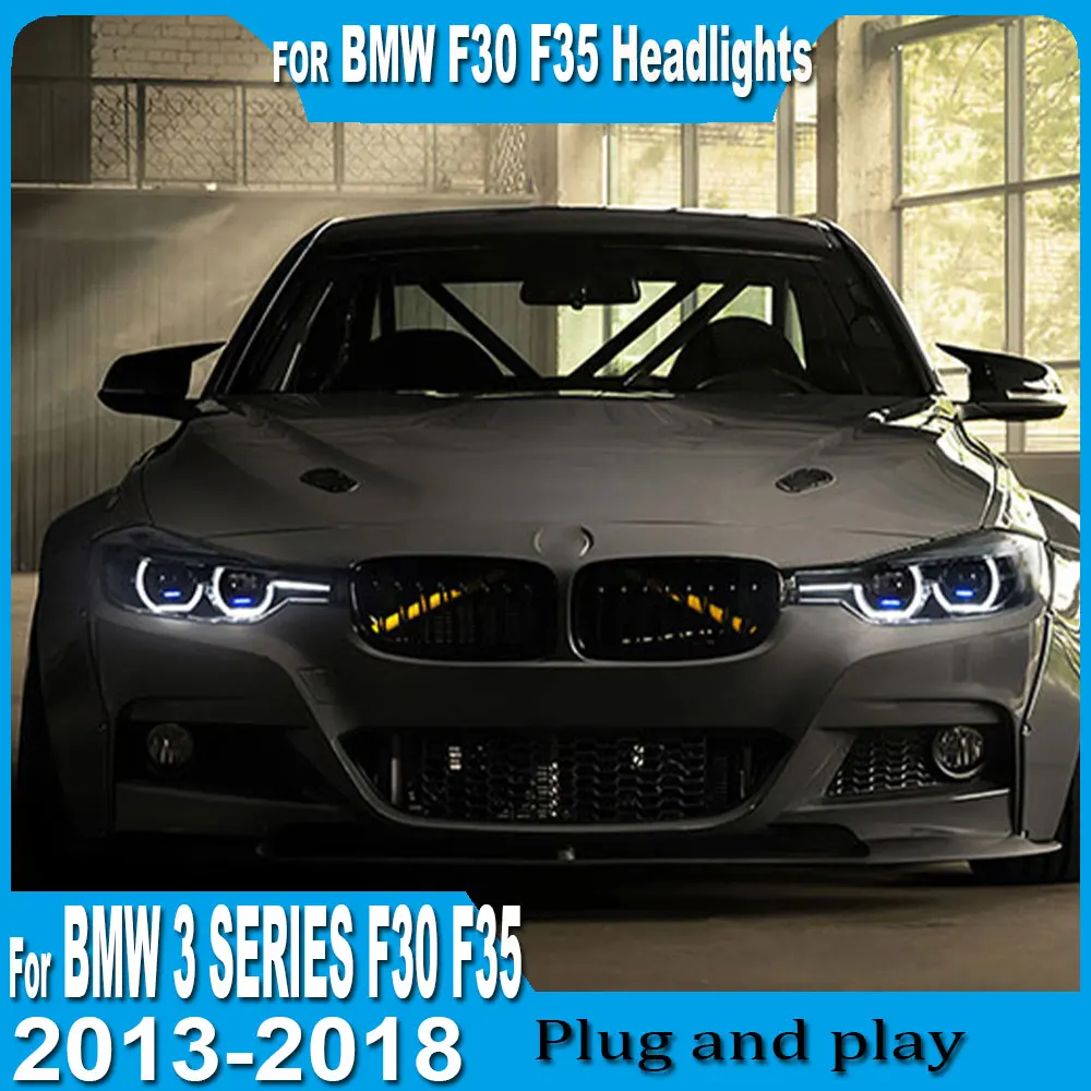 LED Head Lamp for BMW F30 F31 F35 LED Headlight 2013-2019 Headlights 3 Serie DRL Turn Signal High Beam Angel Eye Projector Lens