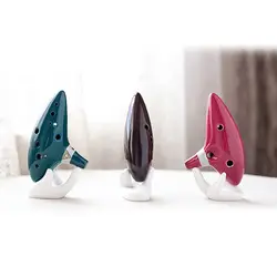 White Ceramic Ocarina Display Holder, Hand Stand, Ocarina Support