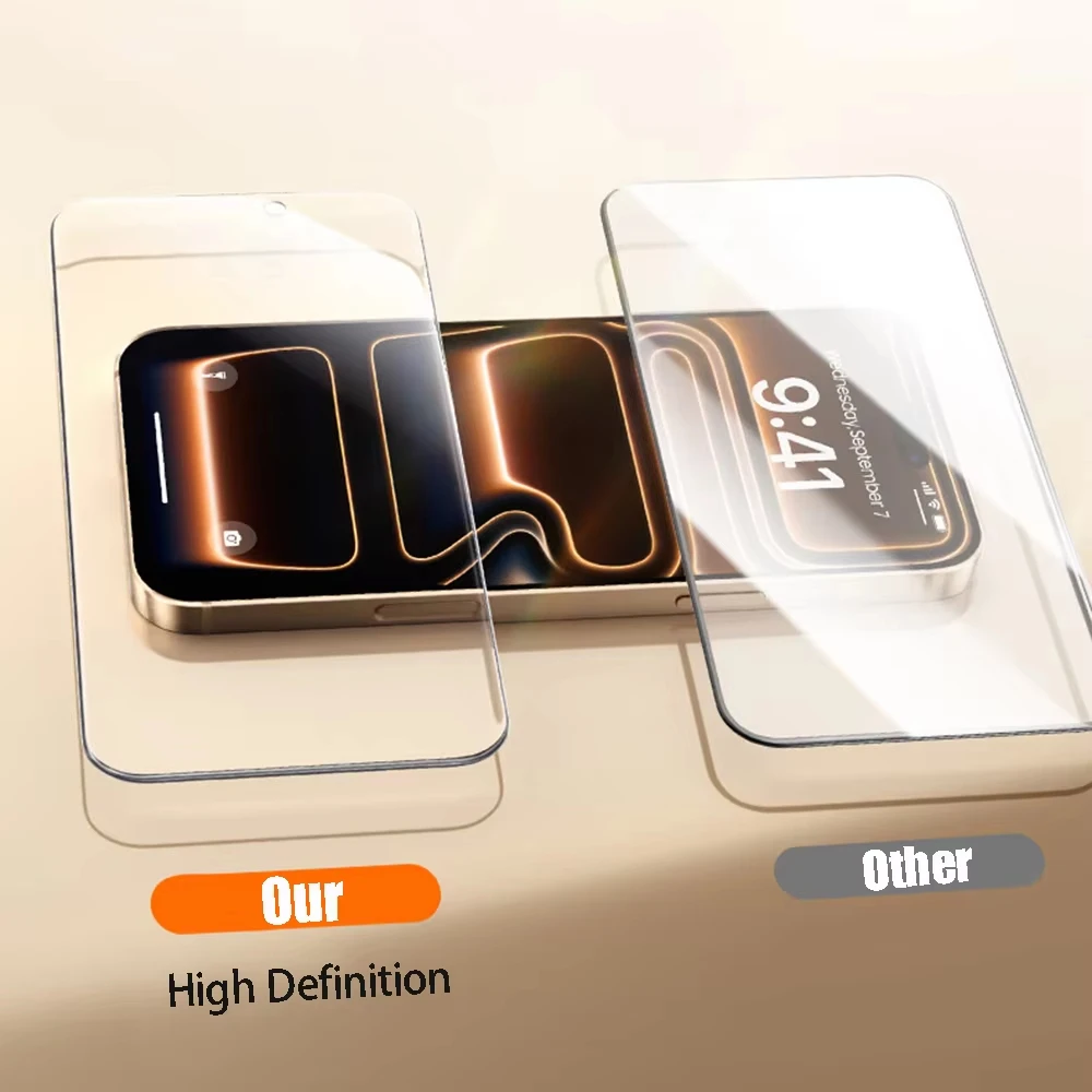 1-5PCS HD Tempered Glass For iPhone 18 Pro Max 17 17 Pro Max 16 15 13 11 12 13 Mini 14 XS Air 7 8 16 Plus Clear Screen Protector - view 6