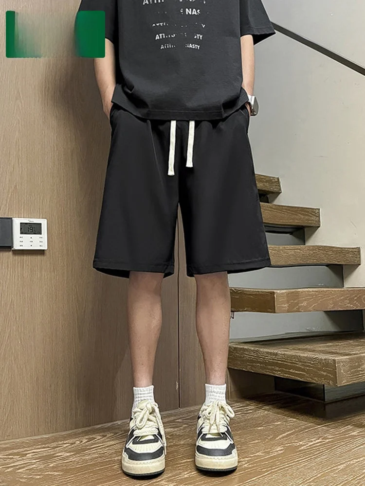 

Mulinan Men's Sport orts 2025 New Summer Running Fitn Qui Dry Thin Breathable Straight Five-Quarter Pants