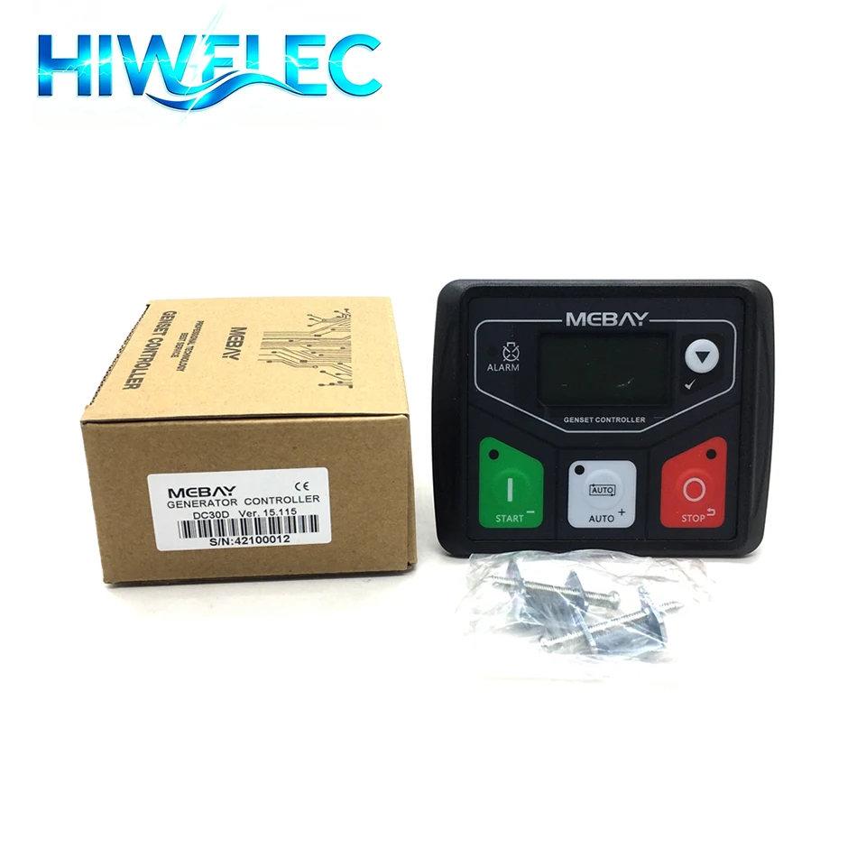 Mebay DC30D Generator Controller Board Start Stop Parameter Monitoring Engine Control Panel Small Diesel Genset Control Module