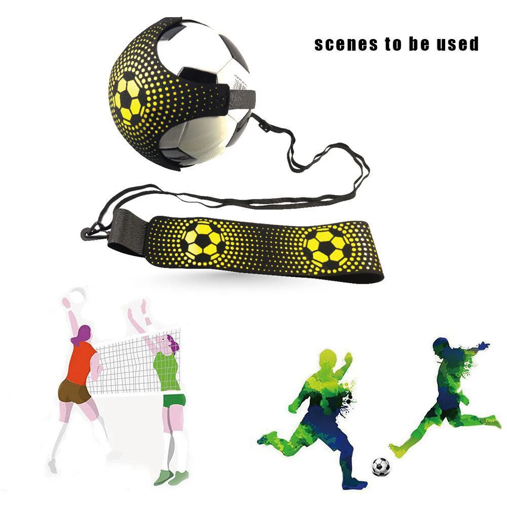 Soccer Ball Juggle Bag Adjustable Soccer Training Elastic Belt Waterproof Soccer Auxiliary Circling Waist Belt for Beginner