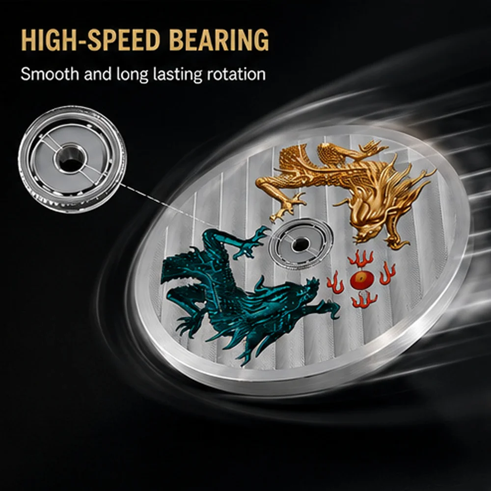 3D Engraved Dragon Watch Rotor Oscillating Weight For NH35 Movement Mechanical Watch Replacement Parts Watch Modification Parts