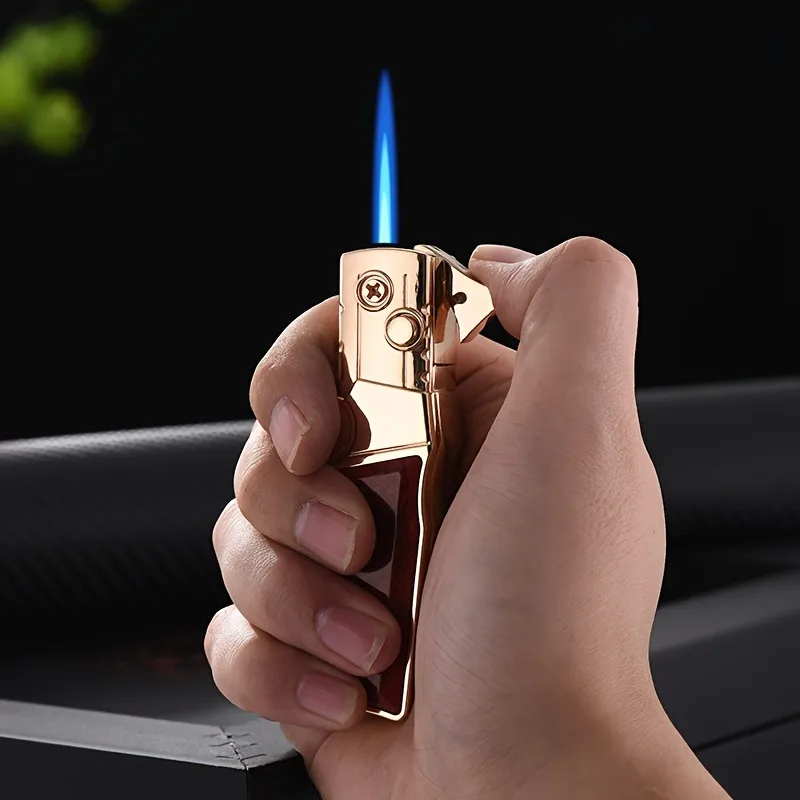 ولاعة معدنية مبتكرة، أداة تخييم خارجية، ولاعة غاز محمولة، يمكن شغل غاز البوتان (باستثناء الكيروسين) #4