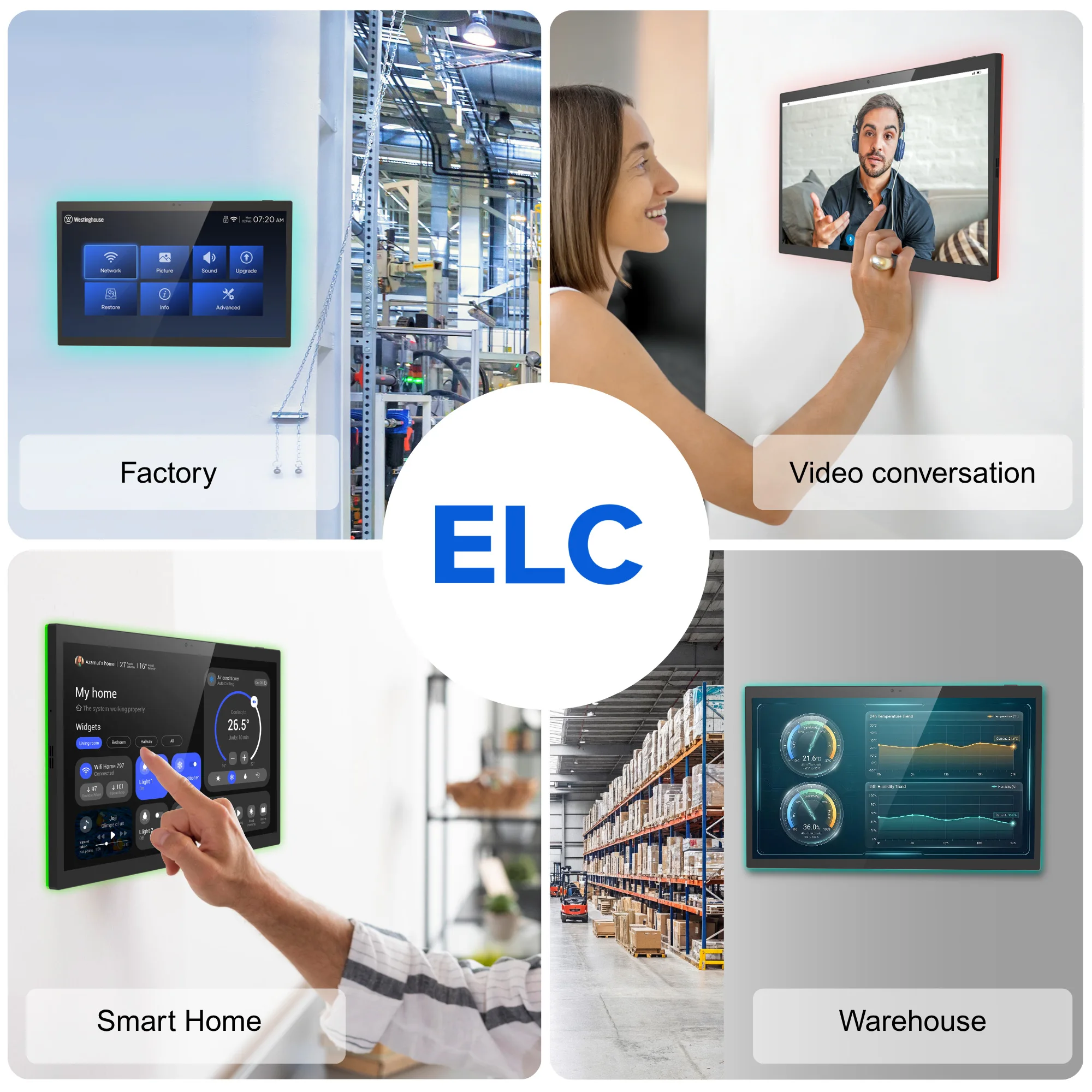 Arrivals RK3566 Multi Interfaces 10 Inch Wall Mounting Smart Home Tablet Hub Remote Voice Control Wifi AI Control Panel