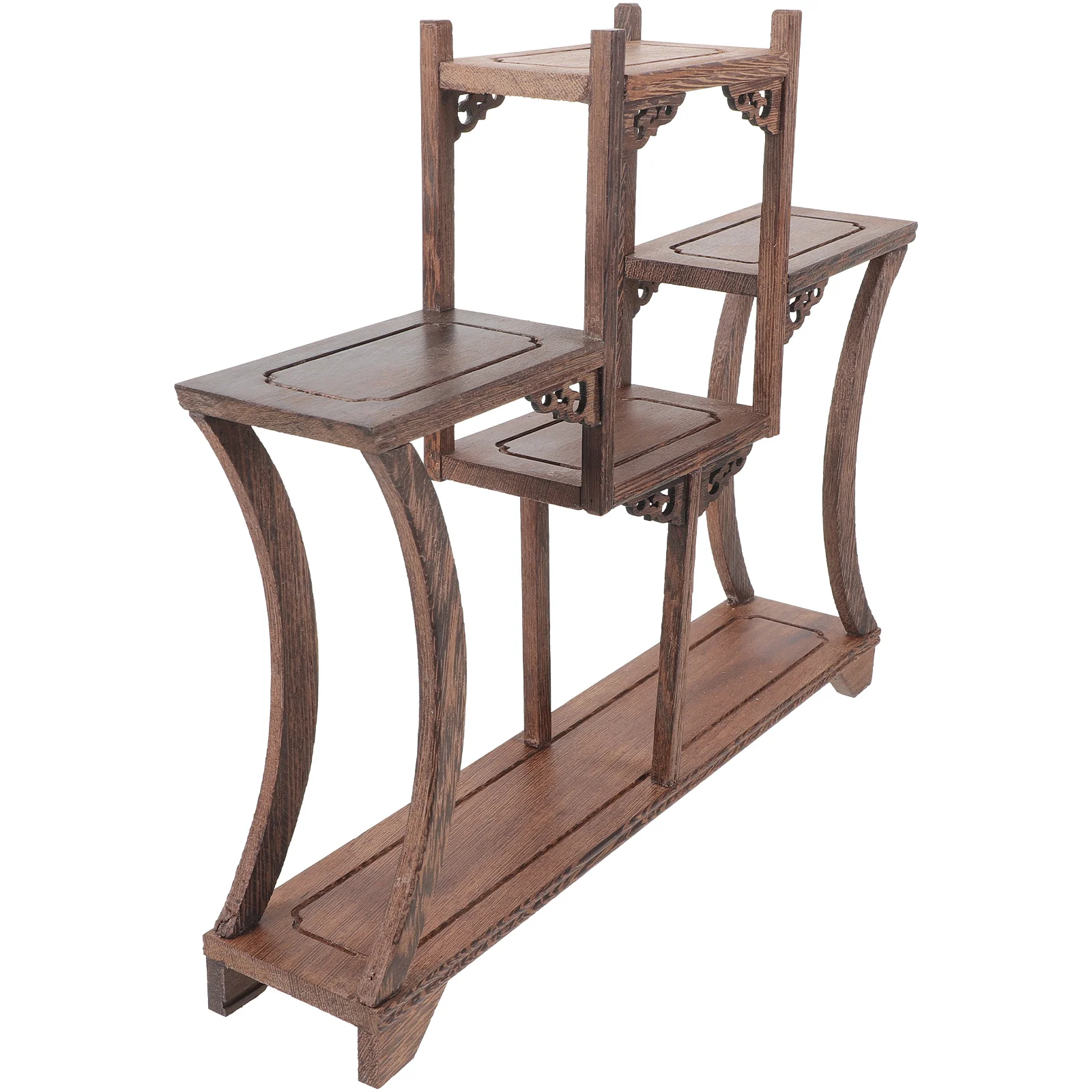 

Wooden Display Chicken Wing Wood Curio Rack Vintage naments Shelf Storage Racks Showing Desk Craft Plant Tea Room