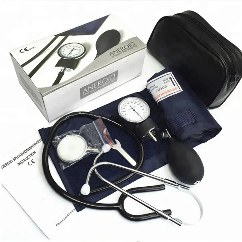 AJC Arm Blood Pressure Monitor Diastolic Sphygmomanometer Doctor Stethoscope Tensiometer blood pressure Cuff Health Monitor