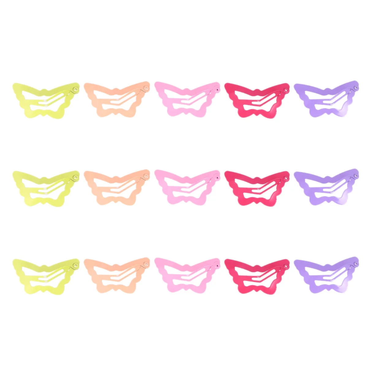 

Sweet Multi-Color Snap Hair Barrettes for Comfortable Snap-Close Clips Hair Pins Snap Clips