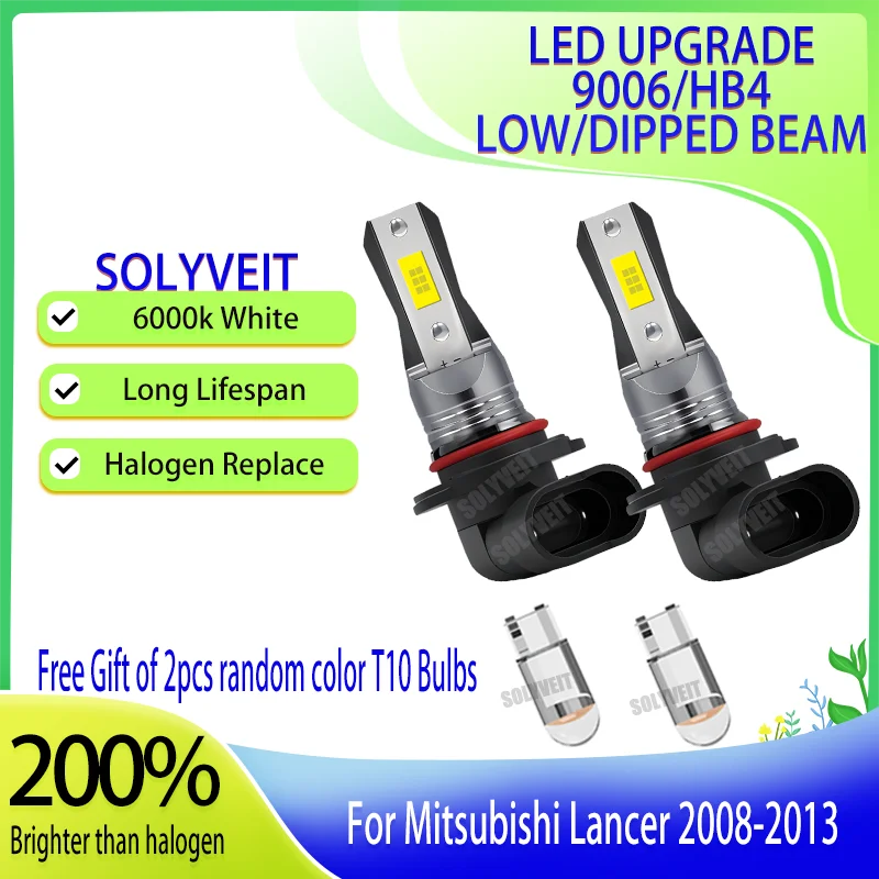 

One-Year Warranty High-Efficiency LED Car Headlight 9006 Low Beam 6000k 12v For Mitsubishi Lancer 2008 2009 2010 2011 2012 2013