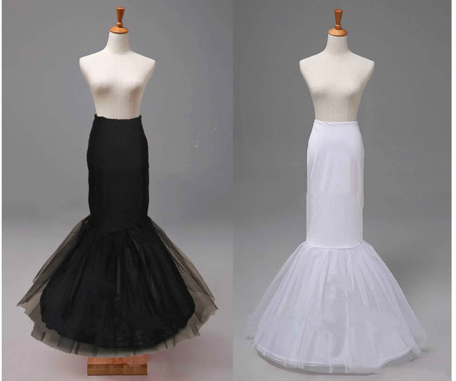 1 HOOP งานแต่งงาน Mermaid Fishtail ค็อกเทลงานแต่งงานเจ้าสาว Crinoline Petticoat SLIP