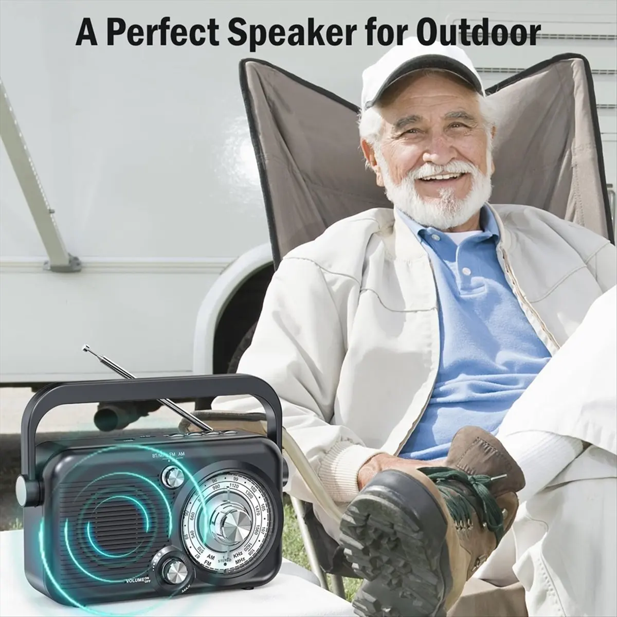 

Портативное Bluetooth-радио BOFF с AM/FM-тюнером, громкоговоритель с питанием от аккумулятора 1200 мАч, поддержка SD-карт и USB-плееров MP3, подсветка.